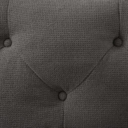 Monroe 3 Seater Sofa, Dark Grey Linen - Image 6