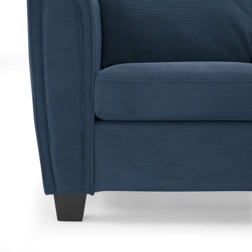 Halena 3 Seater Sofa With Reversible Chaise, Blue Cord - Image 8