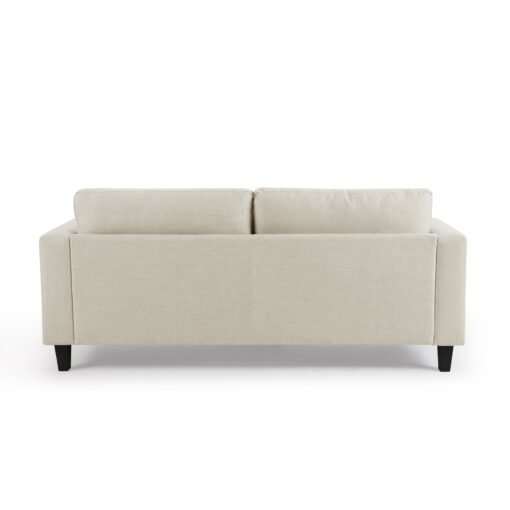 Dale 3 Seater Sofa, Natural Linen Fabric - Image 5