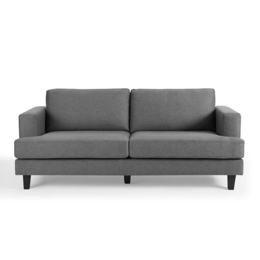 Dale 2+3 Seater Sofa set, Dark Grey Linen Fabric - Image 5