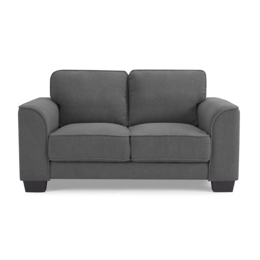 Jada 2+3 Seater Sofa Set, Dark Grey Boucle Fabric - Image 4