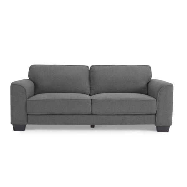 Jada 3 Seater Sofa, Dark Grey Boucle Fabric - Image 4