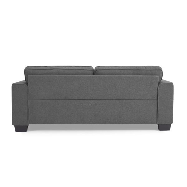Jada 3 Seater Sofa, Dark Grey Boucle Fabric - Image 6