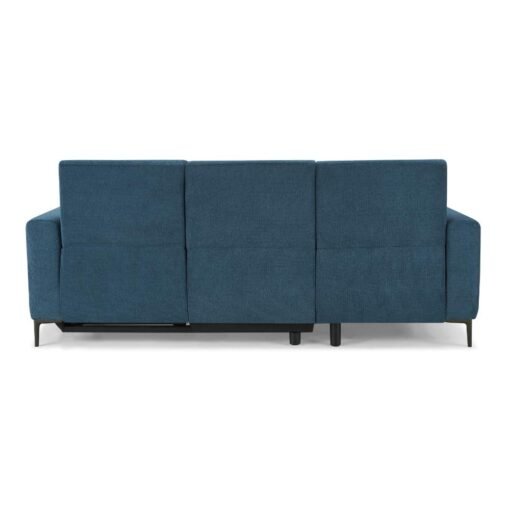 Ezra Power Recliner Sofa With Left Hand Chaise, Dark Blue Linen - Image 5