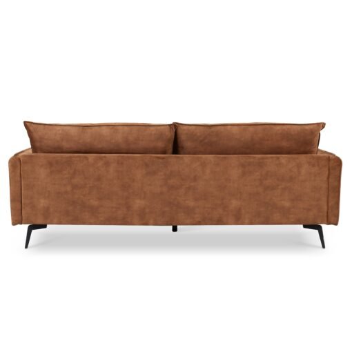 Wallace 3 Seater Sofa, Rustic Orange Velvet - Image 6