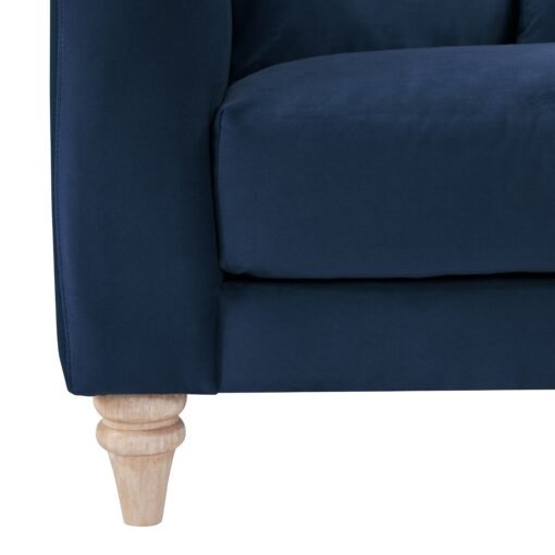 Covent 3 Seater Sofa With Scatter Back Cushions, Luxury Navy Blue Velvet - Image 9