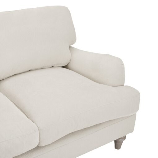 Oxford 3 Seater Sofa, Luxury Ivory Linen - Image 8